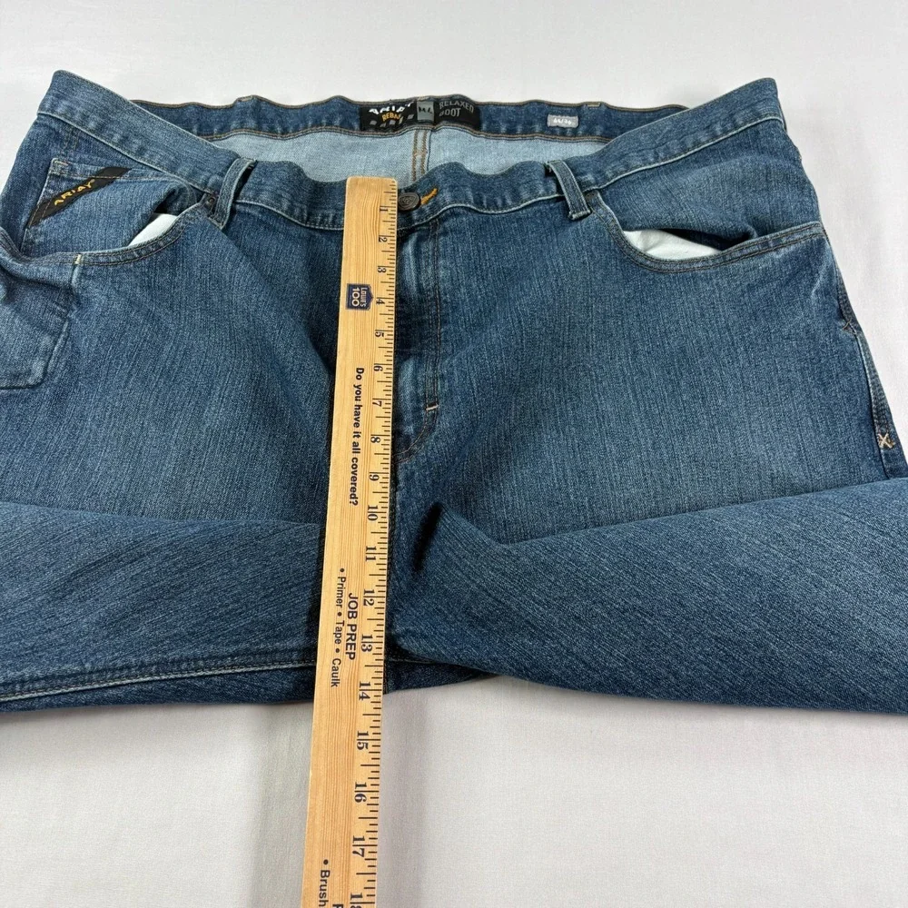Ariat Jeans Mens 44x36 Blue M4 Relaxed Boot Cut Workwear Western Denim